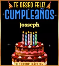 GIF Te deseo Feliz Cumpleaños Josseph